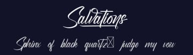 Salvations by Calligraphy Fonts — Script Handwritten Font — thumbnail 2