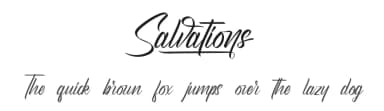 Salvations by Calligraphy Fonts — Script Handwritten Font — thumbnail 1