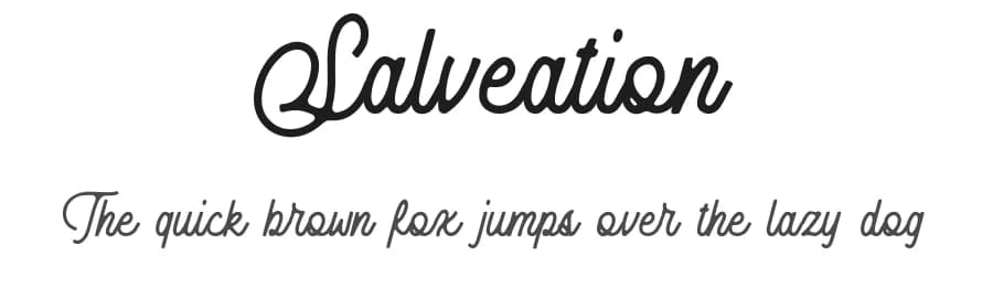 Salveation by Runsell Studio — Script Handwritten Font