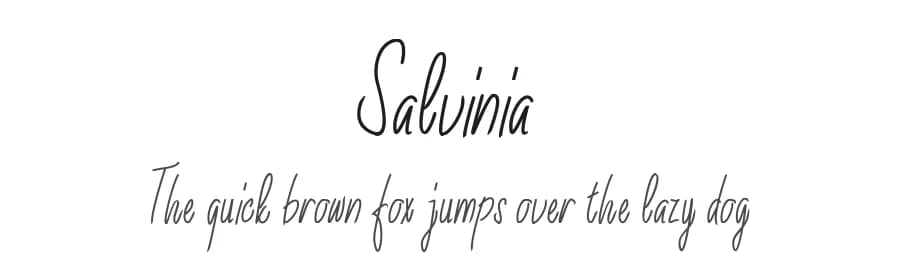 Salvinia by Farz Studio — Script Handwritten Font