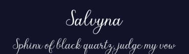 Salvyna by Manjali Studio — Script Handwritten Font — thumbnail 2