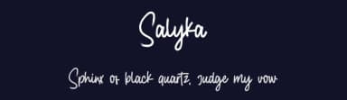 Salyka by Eifetstype — Script Handwritten Font — thumbnail 2