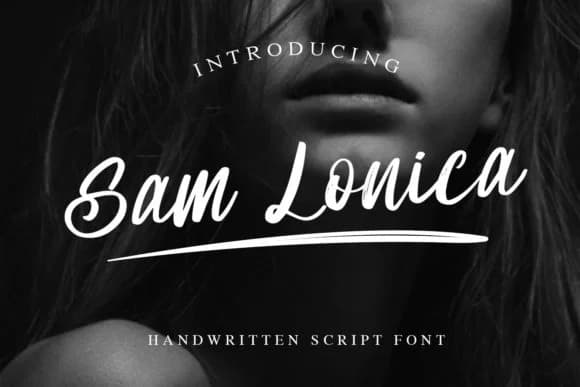 Sam Lonica Font by dwikrisdiantoro9 — Script Handwritten Font — preview 1
