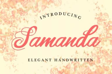 Samanda Font by aksarangga — Script Handwritten Font — thumbnail 1