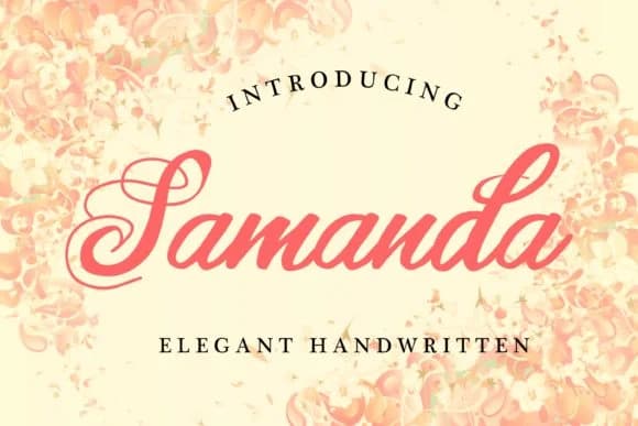 Samanda Font by aksarangga — Script Handwritten Font