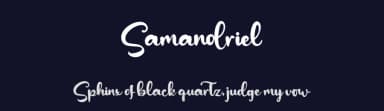 Samandriel by Kong Font — Script Handwritten Font — thumbnail 2