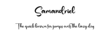Samandriel by Kong Font — Script Handwritten Font — thumbnail 1