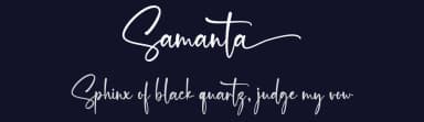 Samanta by Graphix Line Studio — Script Handwritten Font — thumbnail 2