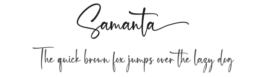Samanta by Graphix Line Studio — Script Handwritten Font
