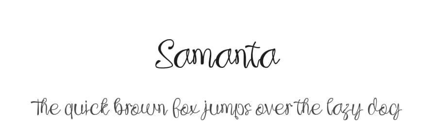 Samanta by Staircase Studio — Script Handwritten Font