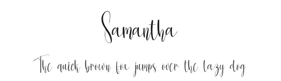 Samantha by Scratchones — Script Handwritten Font