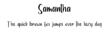 Samantha by Sarah Robbaniyyah — Script Handwritten Font — thumbnail 1