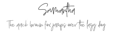 Samantha by MikroType Std — Script Handwritten Font — thumbnail 1