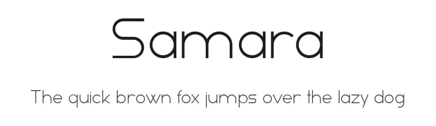 Samara by Vladimir Nikolic — Sans Serif Font