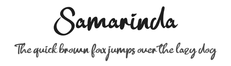 Samarinda by share font — Script Handwritten Font — preview 1