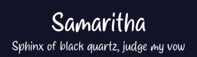 Samaritha by MJType — Script Handwritten Font — thumbnail 2