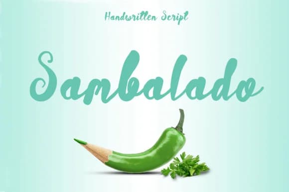Sambalado Script Font by Royaltype — Script Handwritten Font