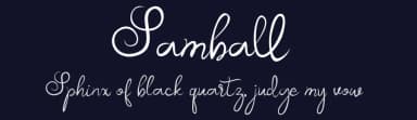 Samball by Alifinart Studio — Script Handwritten Font — thumbnail 2