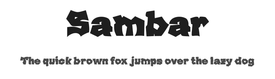 Sambar by twinletter — Script Handwritten Font