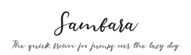 Sambara by Kong Font — Script Handwritten Font — thumbnail 1