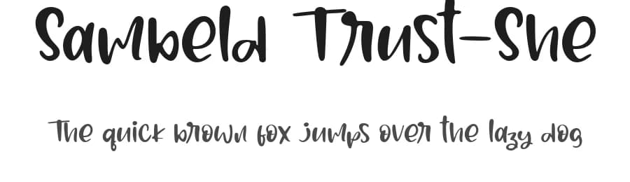 Sambeld Trust-She by Haksen Studio — Script Handwritten Font — preview 1