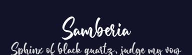 Samberia by Blankids — Script Handwritten Font — thumbnail 2
