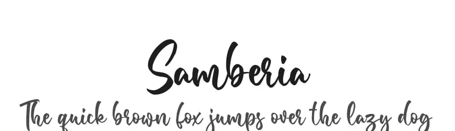 Samberia by Blankids — Script Handwritten Font