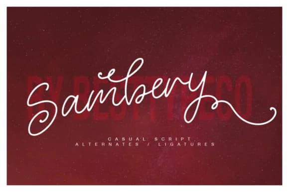 Sambery Font by BennyDesigns — Script Handwritten Font