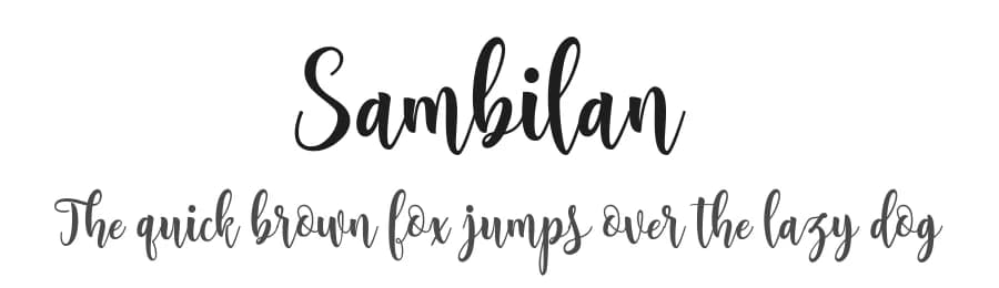 Sambilan by Adefa Studio — Script Handwritten Font