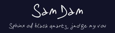 SamDam by Eric — Script Handwritten Font — thumbnail 2