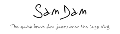 SamDam by Eric — Script Handwritten Font — thumbnail 1