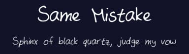 Same Mistake by kyllerylle — Script Handwritten Font — thumbnail 2