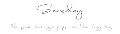 Sameday by Jadatype — Script Handwritten Font — thumbnail 1