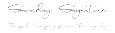 Sameday Signature by Jadatype — Script Handwritten Font — thumbnail 1
