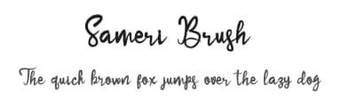 Sameri Brush by ijem — Script Handwritten Font — thumbnail 1