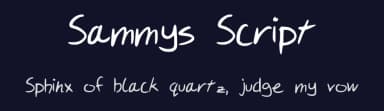 Sammys Script by Sammy — Script Handwritten Font — thumbnail 2