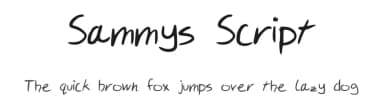 Sammys Script by Sammy — Script Handwritten Font — thumbnail 1