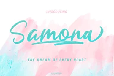 Samona Font by yean.aguste — Script Handwritten Font — thumbnail 1