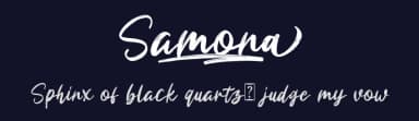 Samona by HandletterYean — Script Handwritten Font — thumbnail 2