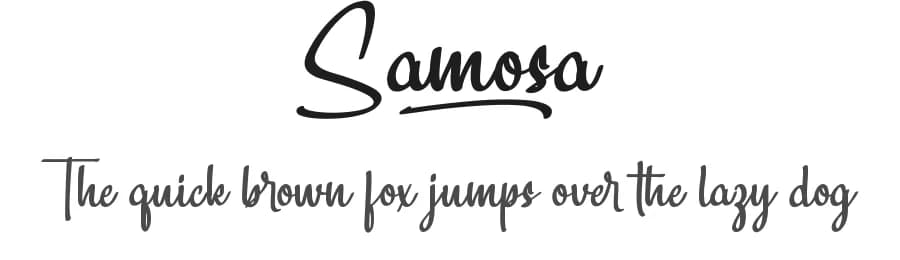 Samosa by NihStudio — Script Handwritten Font