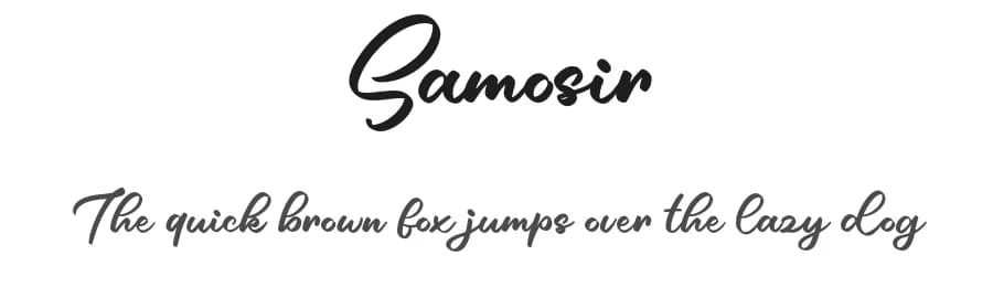 Samosir by Colative Studio — Script Handwritten Font