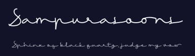 Sampurasoons by Lemonthe — Script Handwritten Font — thumbnail 2