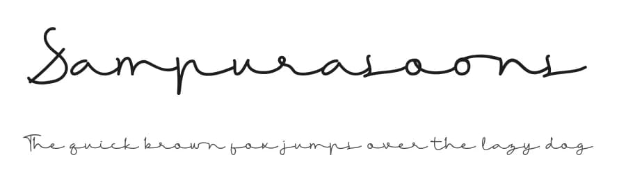 Sampurasoons by Lemonthe — Script Handwritten Font