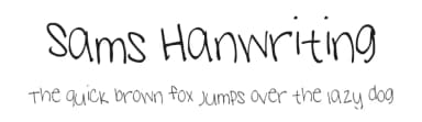 Sams Hanwriting by Sam Howe — Script Handwritten Font — thumbnail 1