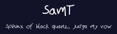 SamT by Samson Tennela — Script Handwritten Font — thumbnail 2