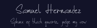 Samuel Hernandez by Moch Zaenal Abidin — Script Handwritten Font — thumbnail 2