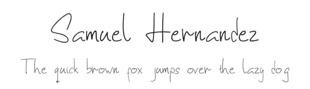 Samuel Hernandez by Moch Zaenal Abidin — Script Handwritten Font