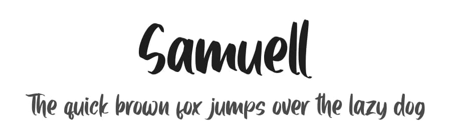 Samuell by Omotu Studio — Script Handwritten Font