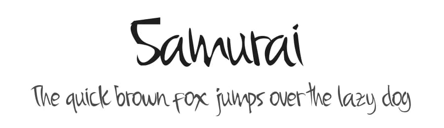 Samurai by Green Adventure Studio — Script Handwritten Font