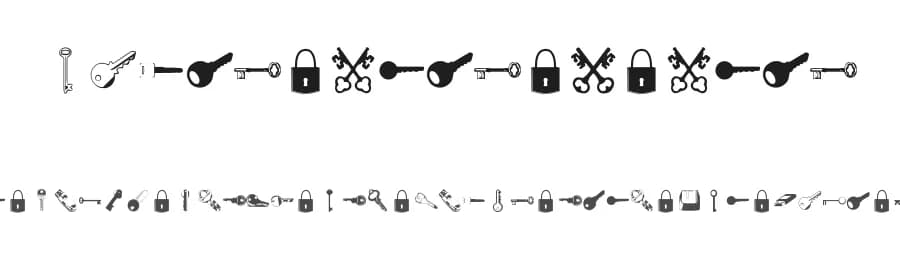 Samys Keys'N'Keys by Ret Samys — Dingbats Font
